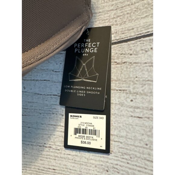 NWT Simply Vera Vera Wang Perfect Plunge Bra 34D - Picture 2 of 6